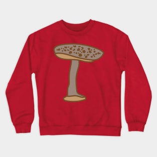 Brown Spotted Mushroom Crewneck Sweatshirt